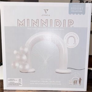 THE MINNIDIP COASTAL PEARL GARLAND PARTY BALLOON ARCH w/ SPRINKLER- NIB Summer